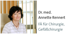 Dr. Annette Rennert, Fachärztin für Chirurgie und Gefäßchirurgie